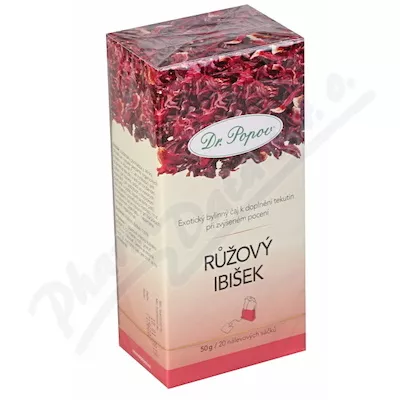 Dr.Popov Herbata Różowy Hibiskus 20x2,5g