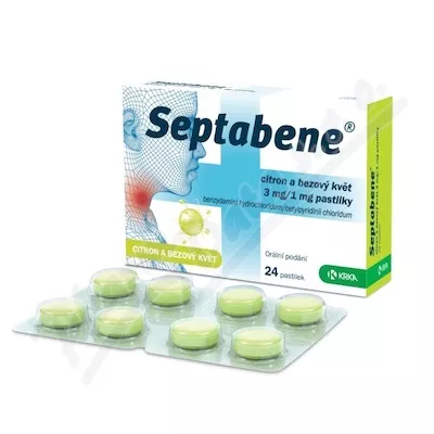 Septabene cytryna i kwiat czarnego bzu 3mg/1mg pas.24