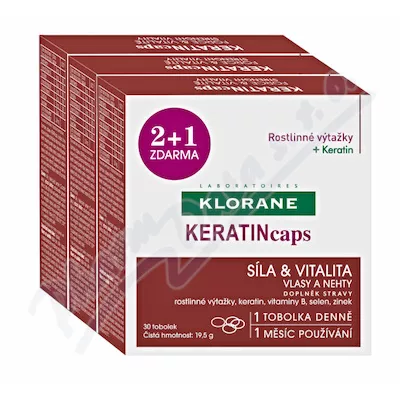 KLORANE Keratincaps Włosy i paznokcie cps.90