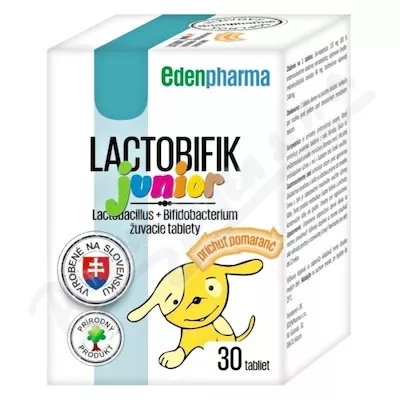 Edenpharma Lactobifík junior přích.pomeranč tbl.30