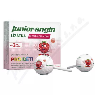 Junior-angin lízátka pro děti 3r+ 8ks