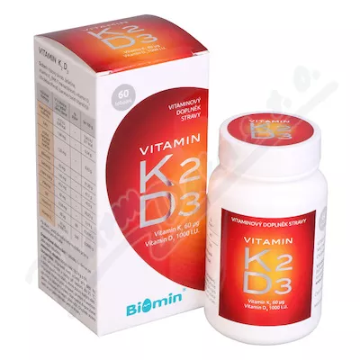 Biomin VITAMIN K2+D3 1000 I.U. 60 saszetek.