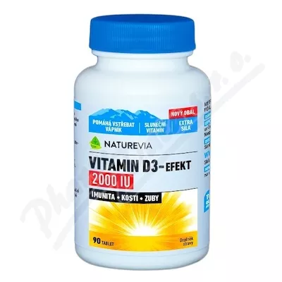 NatureVia Witamina D3-Effect 2000IU tbl.90