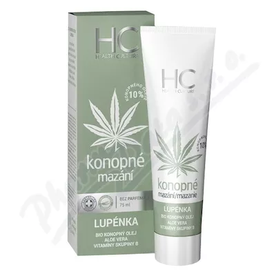 Konopné mazání lupénka 75ml - tělová mléka,oleje,krémy,másla,