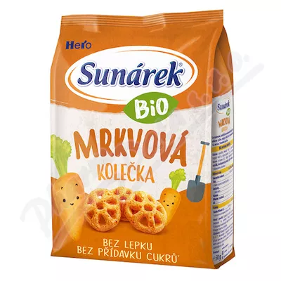 Sunárek Bio křupky mrkvová kolečka 50g