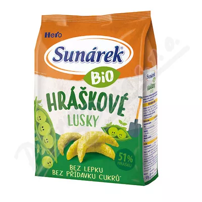 Sunárek Bio křupky hráškové lusky 50g