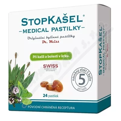 Pastylki do ssania STOPKAŠEL Medical Dr. Weiss 24 pastylki do ssania