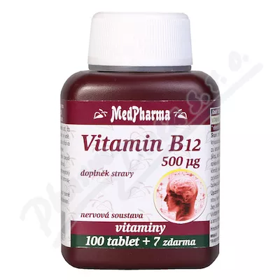 MedPharma Witamina B12 500 mcg tbl.107