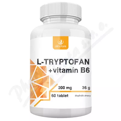 Allnature L-tryptofan+wit.B6 200mg/2,5mg tbl.60