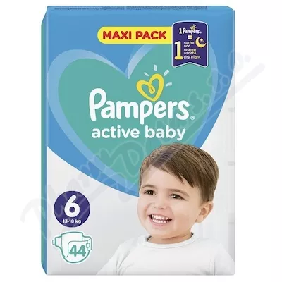 Pampers Active Baby 6 Extra Large 13-18kg 44szt