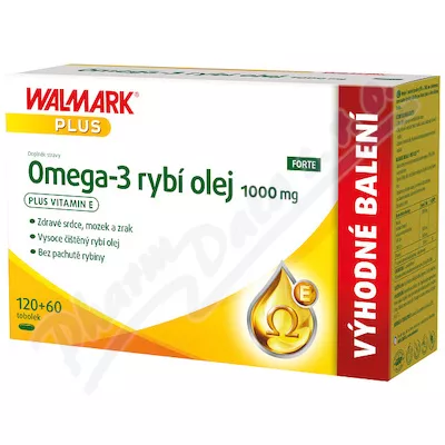 Walmark Omega-3 olej rybi 1000mg tob.120+60