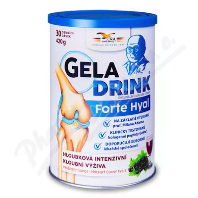 Geladrink FORTE HYAL czarna porzeczka w proszku 420g