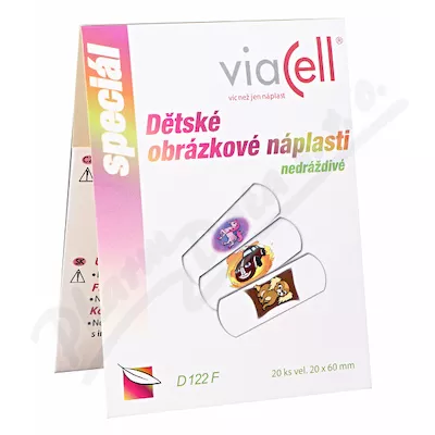 Viacell D122F naszywka z obrazkiem dla dzieci 20x60mm 20szt