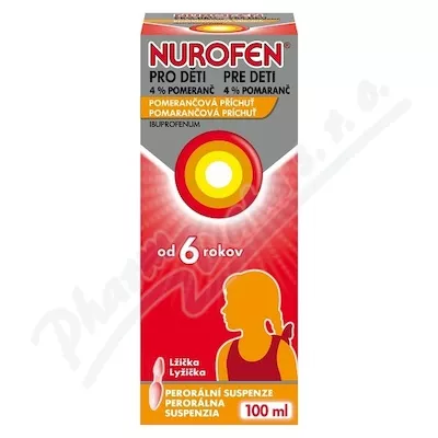 Nurofen dla dzieci 4% pomarańczowy 40mg/ml por.sus.100ml