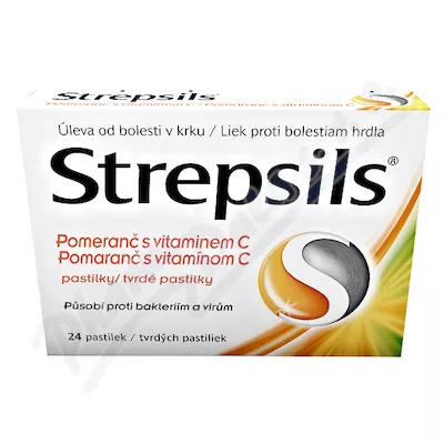 Strepsils Orange z witaminą C pas.24