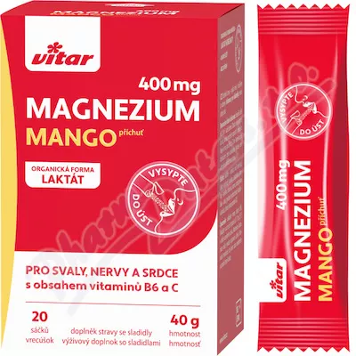 Vitar Magnez 400mg+wit.B6+wit.C 20x2g