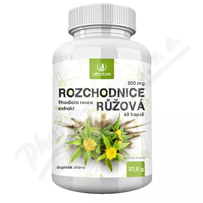 Allnature Rhodiola Rosea 500mg cps.60