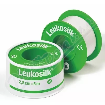 Taśma mocująca Leukosilk uniwersalna/zwój 2,5cmx5m