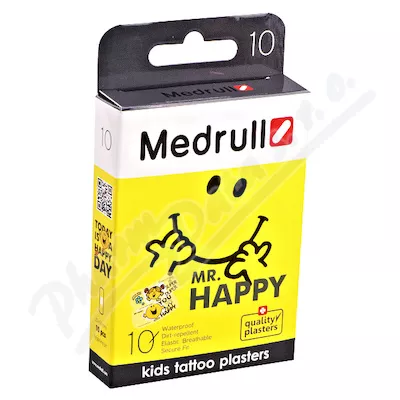 Medrull KIDS naszywka do tatuażu Mr.Happy 10szt