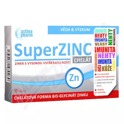 Astina SuperZINC CHELATE tbl.30