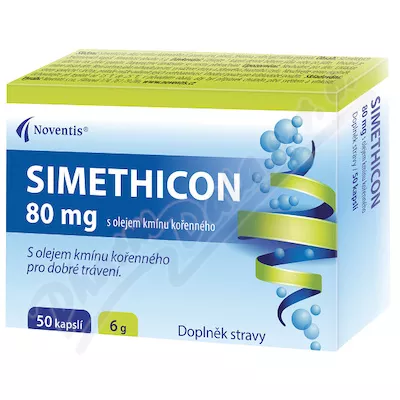 SIMETHICON 80mg z olejem z korzenia czarnuszki cps.50