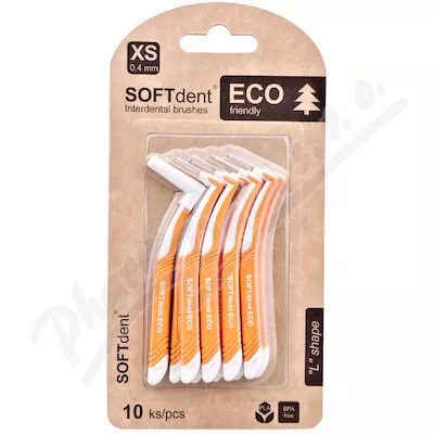 SOFTdent ECO mezizubní kartáček zahnutý 0.4mm 10ks