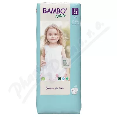 Bambo Nature 5 pieluchomajtki dla niemowląt 12-18kg 44szt