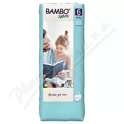 Bambo Nature 6 pieluszki dla niemowląt 16+ kg 40szt