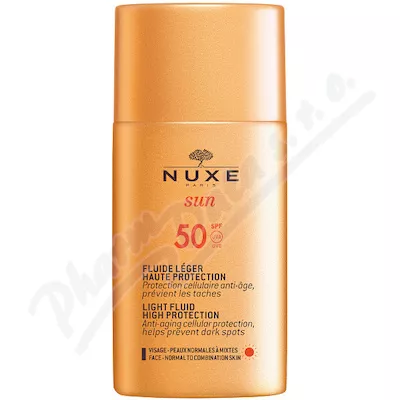 NUXE SUN Fluid SPF50 płyn opalający do twarzy 50ml