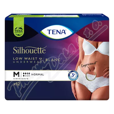 TENA SILHOUETTE NORMAL LOW WAIST BLANC M