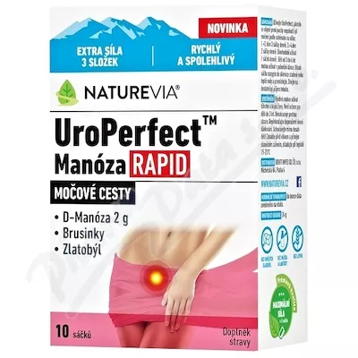 NatureVia UroPerfect Mannose Rapid 10 saszetek