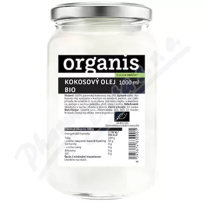 Organis Kokosový olej panenský BIO 1000ml