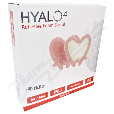 HYALO4 Silicone Adhesive Border Foam Dressing - Sacral