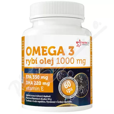 Omega 3 olej rybi 1000mg EPA330mg/DHA220mg cps.60