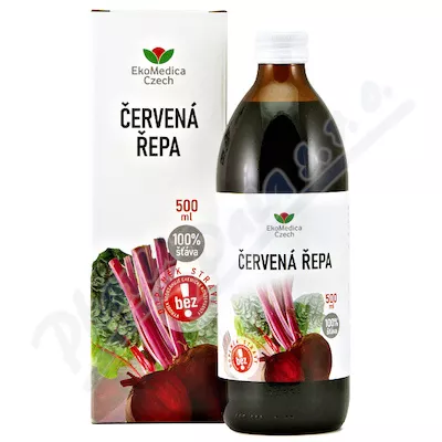 Červená řepa 100% šťáva 500ml EKOMEDICA