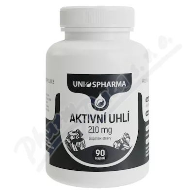 Uniospharma Węgiel aktywowany 210mg tbl.90