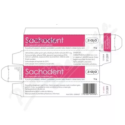 Sachodent oral gel 87.1mg/g orm.gel 1x10g