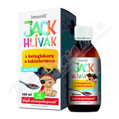 JACK'S MUSHROOM syrop 300ml glukany + laktoferyna