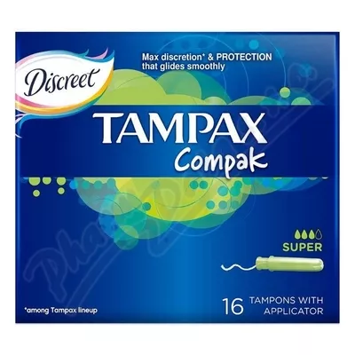 Tampony Tampax Compak Super z aplikatorem 16 szt