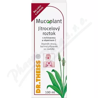 Mucoplant syrop z babki lancetowatej bez cukru z echinaceą 100 ml