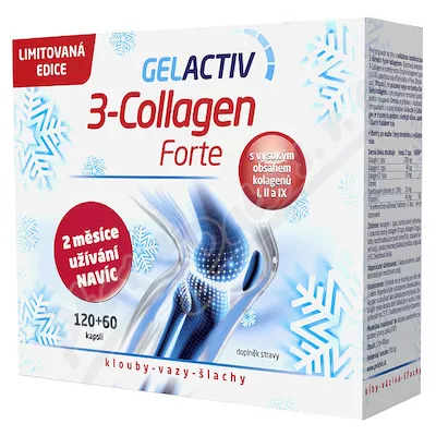 GelActiv 3-Collagen Forte cps.120+60 Gift 2023