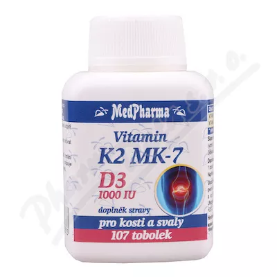 MedPharma Witamina K2 MK-7+D3 1000 IU tob.107