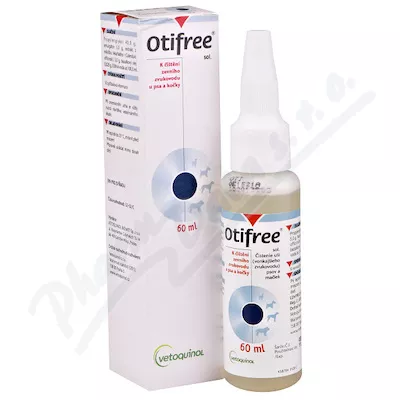 Otifree čistění zevního zvukovodu pes/kočka 60ml - Veterinární přípravky a potřeby pro vaše mazlíčky.