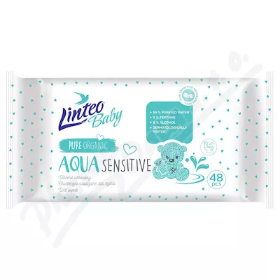 LINTEO BABY AQUA Chusteczki nawilżane 48szt