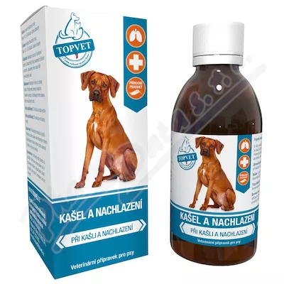 TOPVET Kašel a nachlazení vet.přípr.pro psy 200ml - Veterinární přípravky a potřeby pro vaše mazlíčky.