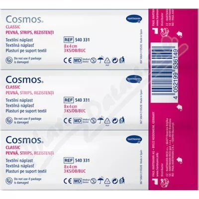 COSMOS Bandaże stałe 80x40mm 3szt