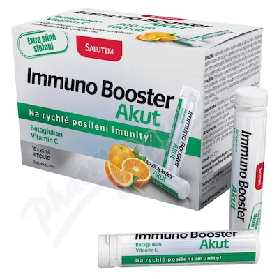 Immuno Booster Akut 10 ampułek z pomarańczą. smak