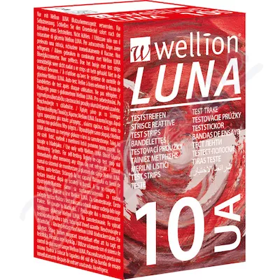 Wellion LUNA paski testowe kwas mocznik 10szt