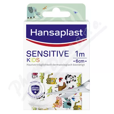 Hansaplast Kids Sensitive náplast zvířátka 1m