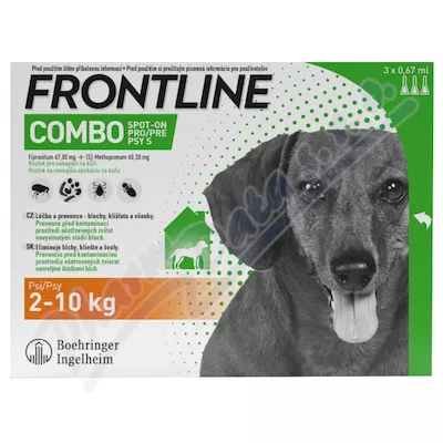 Frontline Combo Spot on Dog 2-10kg pipeta 3x0,67ml